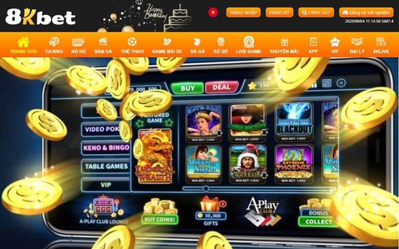 Kho trò chơi nổ hũ trực tuyến với Jackpot khổng lồ Kho trò chơi nổ hũ trực tuyến với Jackpot khổng lồ